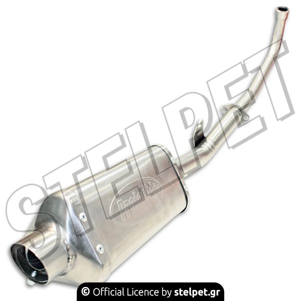 Εξάτμιση ολόσωμη Honda Supra 100 inox τριοβάλ Protecht